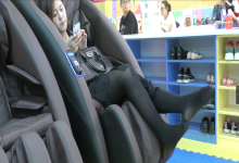 Young mother‘s sexy black nylon feet 3