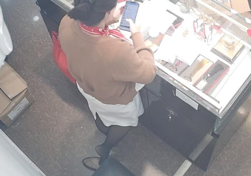 Our jewelry store hostess shoeplay queen in black nylon today2!