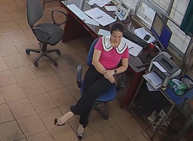 She is the office dangling queen