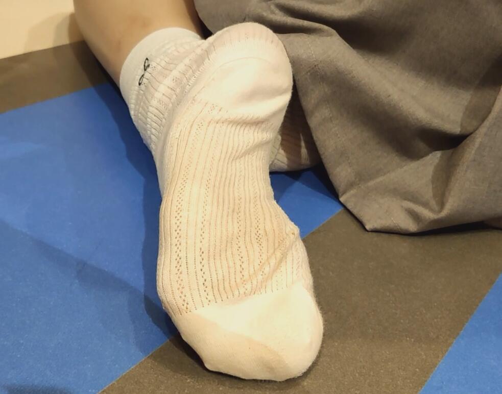 The young mother's sexy nylon sole 5